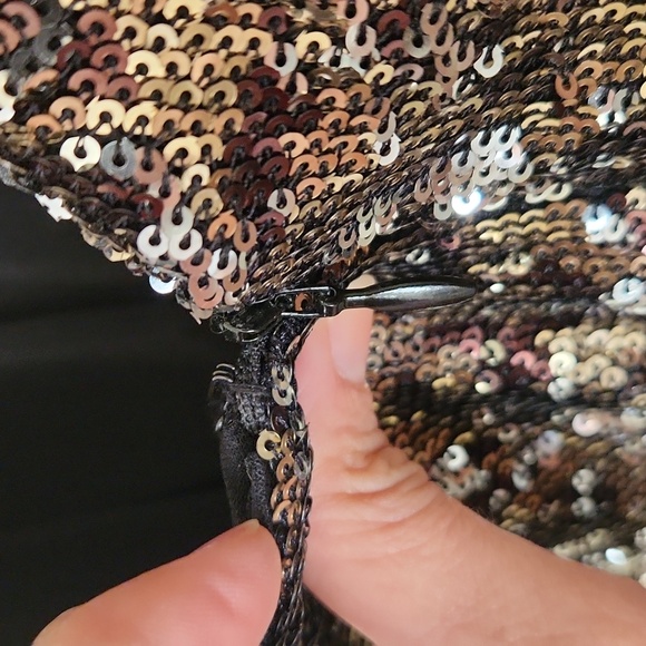 Dress the Population Emilia Gold Leopard Sequin Dress XS - Picture 3 of 6